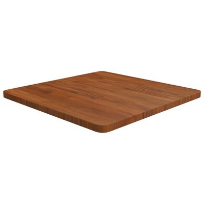 vidaXL Štvorcová stolová doska tmavohnedá 60x60x2,5 cm lakovaný dub