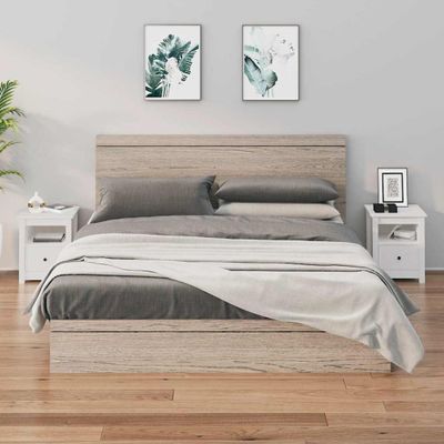 vidaXL Nočné stolíky 2 ks biele 40x35x49 cm masívne borovicové drevo
