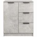 vidaXL Komody 2 ks betónové sivé 60x30x70 cm spracované drevo