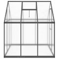 vidaXL Skleník s základovým rámom antracitový 169x169x195 cm hliník