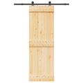 vidaXL Posuvné dvere NARVIK Prírodná a čierna 70 x 210 cm (152,5 cm)