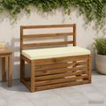 vidaXL Vankúš na lavičku SOEST 100% polyester Krémová 60 x 40 x 5 cm