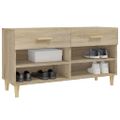 vidaXL Botník dub sonoma 102x35x55 cm spracované drevo