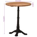 vidaXL Bistro stolík Ø60x76 cm akáciový masív