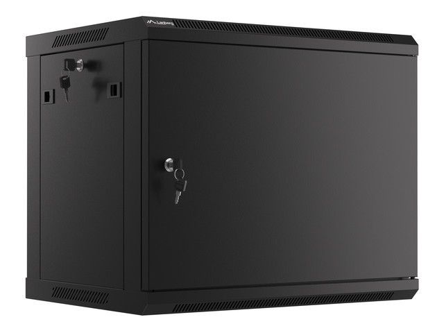 LANBERG 19'' RACKOVÁ SKRIŇA PRO MONTÁŽ NA STENU 9U/600X450 PRO VLASTNÚ MONTÁŽ S KOVOVÝMI DVERAMI ČIERNA