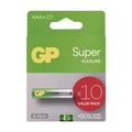 Batéria AAA (R03) alkalická GP Super 10ks