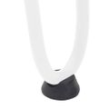 vidaXL Nohy do vlasov pre konferenčný stolík 4 ks, biele 10 cm, masívna oceľ