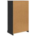 vidaXL Highboard 3 ks Čierny dub 132 x 35,5 x 103,5 cm