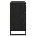 vidaXL Servírovacia skriňa Čierny dub 60 x 35 x 70 cm Kompozitné drevo