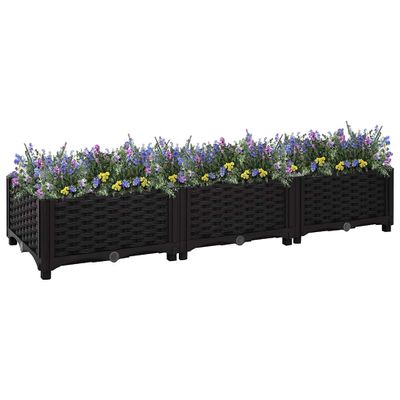 vidaXL Vyvýšený záhon 120x40x23 cm polypropylén