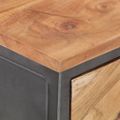 vidaXL Konzolový stolík 110x35x75 cm akáciový masív