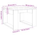 vidaXL Príručný stolík staré drevo 50x50x35 cm drevotrieska