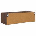 vidaXL Drevená skrinka 100,5 x 39 x 30 cm Hnedý dub Kompozitné drevo