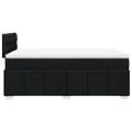 vidaXL Boxspring posteľ s matracom čierna 120x190 cm látka