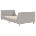 vidaXL Detský rám na posteľ s čelom Svetlosivá 80x200 cm Bouclé