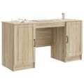 vidaXL Stôl Dub sonoma 142,5 x 50 x 75 cm Kompozitné drevo