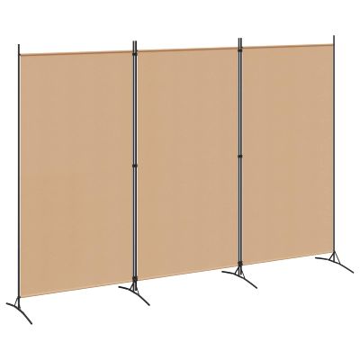 vidaXL 3-panelový paravan Béžová 260 x 180 cm Látka