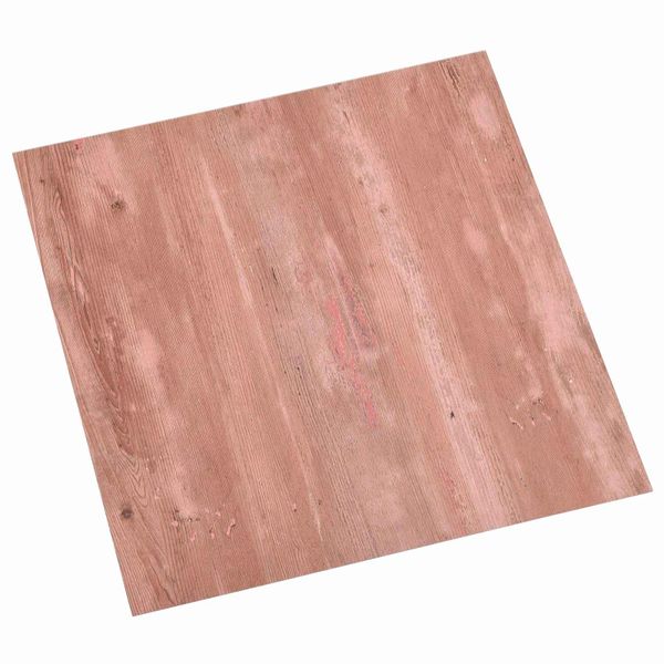 vidaXL Samo-lepiace podlahové dosky 30,5 x 30,5 cm 20 pcs PVC Červená
