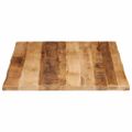vidaXL Stolová doska s ostrým okrajom 100x80x3,8 cm masívne drevo, surové mango