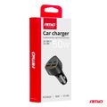 Nabíjačka do auta 50W 2xUSB-A + 2xUSB-C AMiO-04284