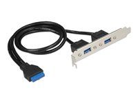 Panel USB - USB typ A (F) na 19-pin USB 3.0 header (F) - pre Delock Converter M.2