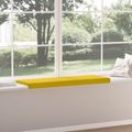 vidaXL Vankúš na lavičku Zamat Žltá Hĺbka 35 cm