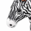 vidaXL Stojaca plyšová hračkárska zebra, čierno biela XXL
