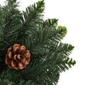 vidaXL Umelý vianočný stromček s borovicovými šiškami zelený 210 cm