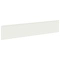 vidaXL Obrubník trávnika 10 ks 100 x 22 cm Oceľ Biela