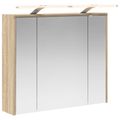 vidaXL Kúpeľňová zrkadlová skrinka Sonoma dub 73,5 x 16 x 62,5 cm