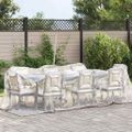 vidaXL Priehľadná plachta s okami 2x8 m Polyetylén