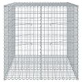 vidaXL Gabiónový kôš s krytom 150x100x100 cm pozinkované železo