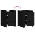 vidaXL Nočný stolík čierny 45x50x65 cm kompozitné drevo