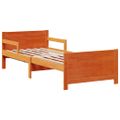 vidaXL Rám postele s predĺžiteľným matracom Hnedá 80 x 200 cm