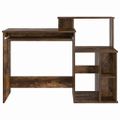 vidaXL Stôl Dymová dub 120,5 x 44 x 88,5 cm Kompozitné drevo