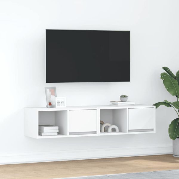vidaXL TV skrinky 2 ks biele 60x31x25,5 cm kompozitné drevo
