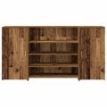 vidaXL Recepčný stôl staré drevo 200x50x103,5 cm kompozitné drevo