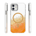 Epoxy Mag puzdro pre iPhone 12 / 12 Pro 6,1" oranžové