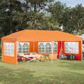 vidaXL Prístrešok na párty 575 x 289 x 245 cm Oranžová