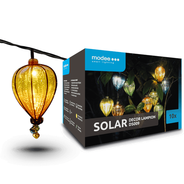 Modee záhradná solárna LED lampa - lampáš DS009 4,9m AA 600mAh 10ks (ML-DS009)