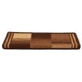 vidaXL Samolepiace nášľapy na schody 15 ks 65x21x4 cm hnedé