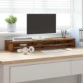 vidaXL Stojan na monitor staré drevo 100x24x13 cm drevotrieska