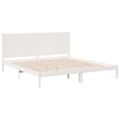 vidaXL Extra dlhá posteľ bez matraca biela 180x220 cm masívne drevo