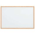 vidaXL Magnetická biela tabuľa s rámom z masívneho borovicového dreva 60x40 cm