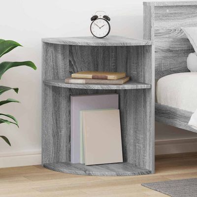 vidaXL Koncový stôl Sivý Sonoma 39,7 x 39,7 x 60 cm Kompozitné drevo