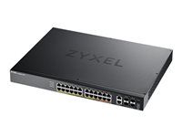 Prepínač - 24-portový prístup GbE L3, NebulaFLEX Cloud, s uplinkom 6 10G - riadený - 16 x 10/100/1000 (PoE+) + 8 x 10/100/1000 (PoE++) + 2 x 1/2.5/5/10 (PoE++) + 4 x 10 Gigabit SFP+ - desktop, možno montovať do rozvádzača - PoE++ (400 W)