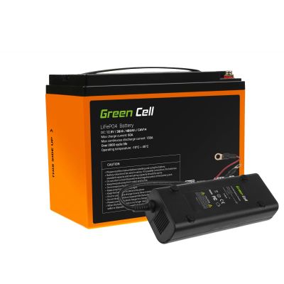 CAV14 Green Cell Battery Lithium-iron-phosphate LiFePO4 12V 12.8V 38Ah for photovoltaic system, camp