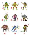 Teenage Mutant Ninja Turtles Základná akčná figúrka 11 cm Ast.