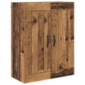 vidaXL Highboard Staré drevo 69,5 x 34 x 180 cm Kompozitné drevo