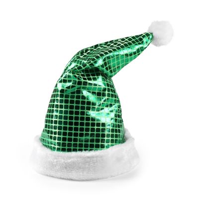 Vianočná čiapka zelená 43 cm